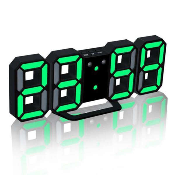 Moderne digitale 3D LED Wanduhr
