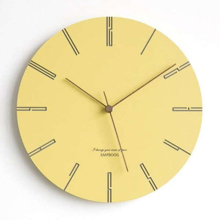 Farbige Design Wanduhr modern pastell