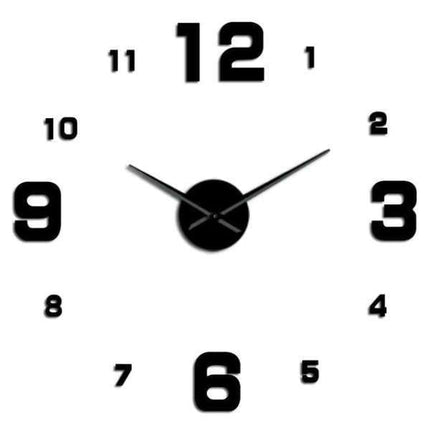 Moderne 3D Wanduhr zum Kleben