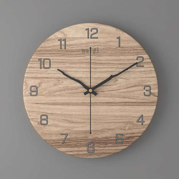 Design Wanduhr Marmoroptik mit Zeigern