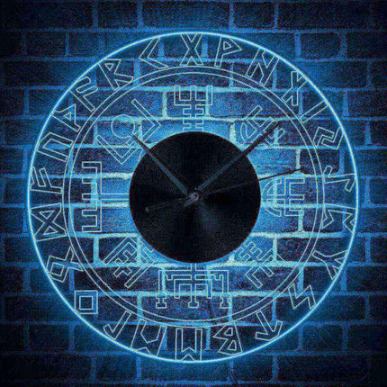 Design Wanduhr mit LED-Beleuchtung