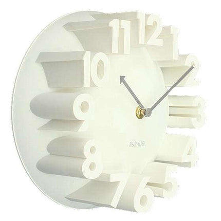 Design Wanduhr mit 3D Zahlen