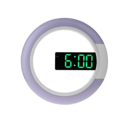 Moderne runde LED Wanduhr Digital