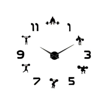 DIY Wanduhr für Fitnessstudio Design