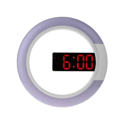 Moderne runde LED Wanduhr Digital