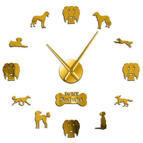 DIY Wanduhr für Hundefreunde Saluki