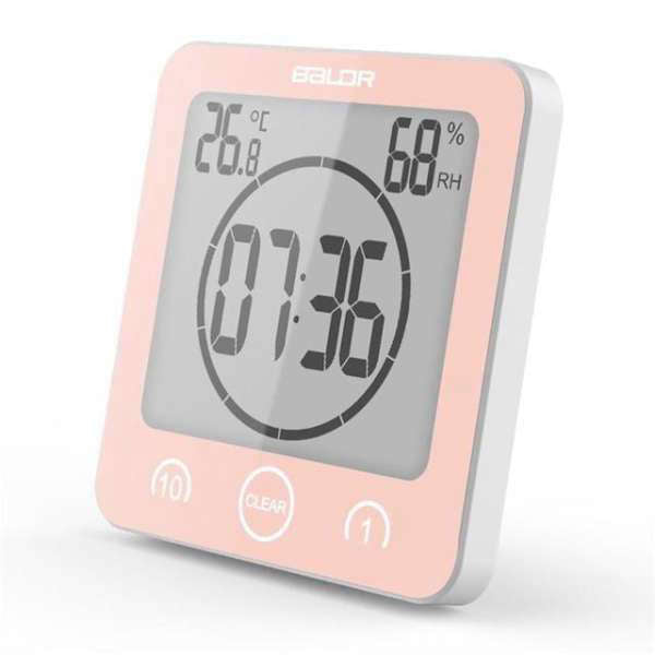 Digitale Badezimmeruhr mit Timer Funktion