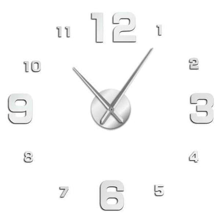 Moderne 3D Wanduhr zum Kleben