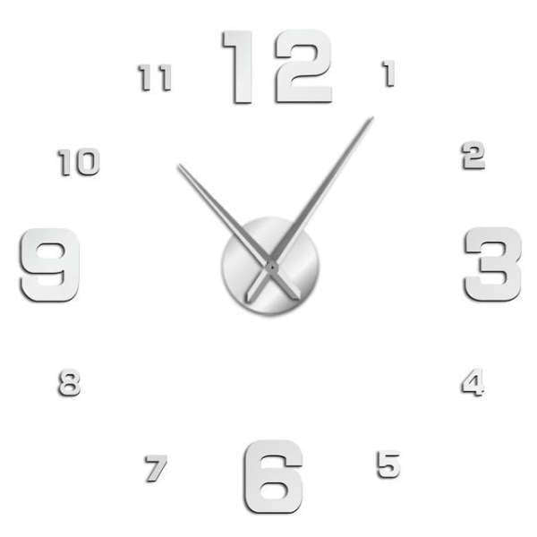 Moderne 3D Wanduhr zum Kleben