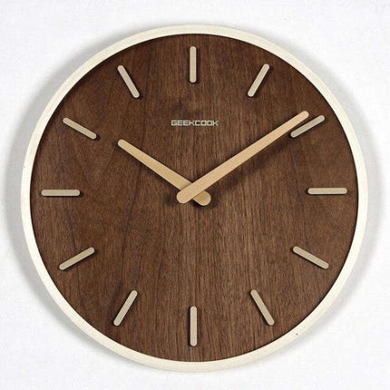 Japanische Design Wanduhr aus Holz