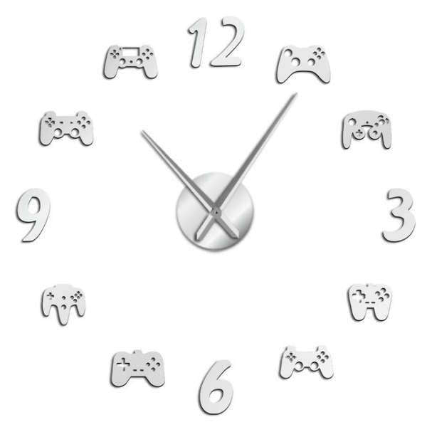 3D Wanduhr Aufkleber für Gamer