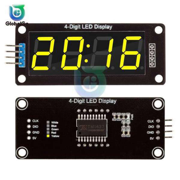 4-stelliges LED Uhren Display Modul