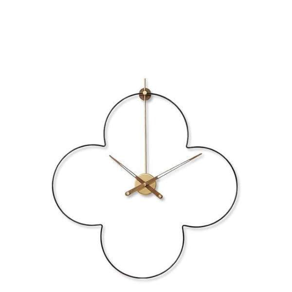 Geometrische Design Wanduhr Metall Gold