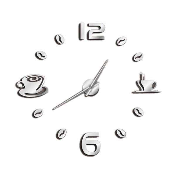 DIY Küchenuhr zum Kleben Kaffeebohnen