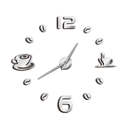 DIY Küchenuhr zum Kleben Kaffeebohnen