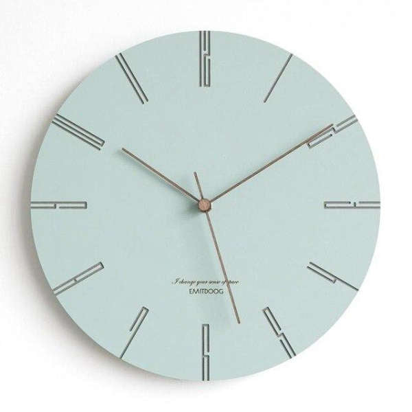 Farbige Design Wanduhr modern pastell