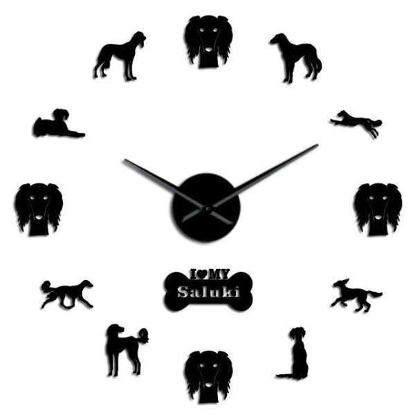 DIY Wanduhr für Hundefreunde Saluki