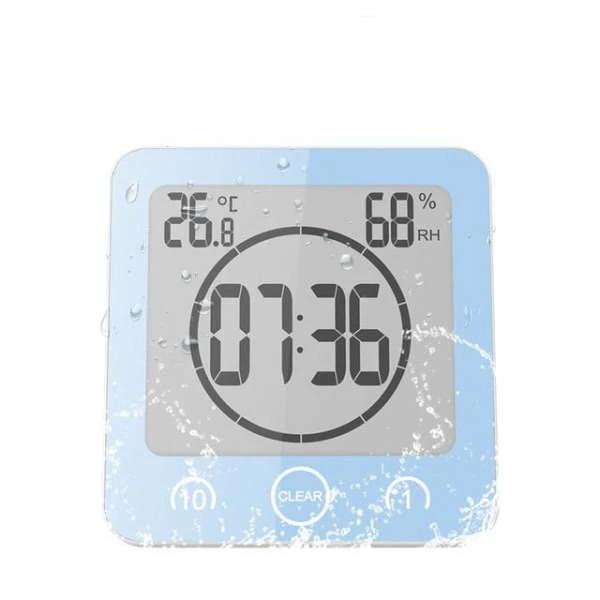 Digitale Badezimmeruhr mit Timer und Thermometer