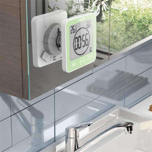 Digitale Badezimmeruhr mit Timer Funktion