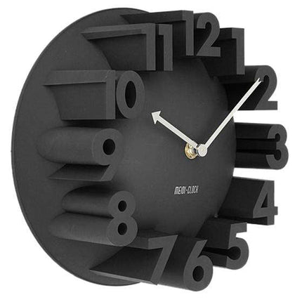 Design Wanduhr mit 3D Zahlen