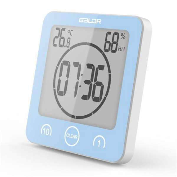 Digitale Badezimmeruhr mit Timer Funktion