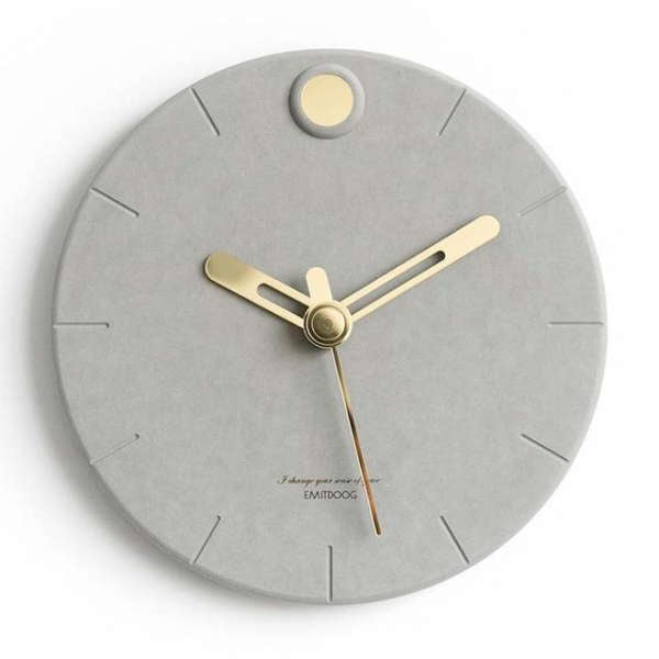 Moderne Design Wanduhr aus Beton