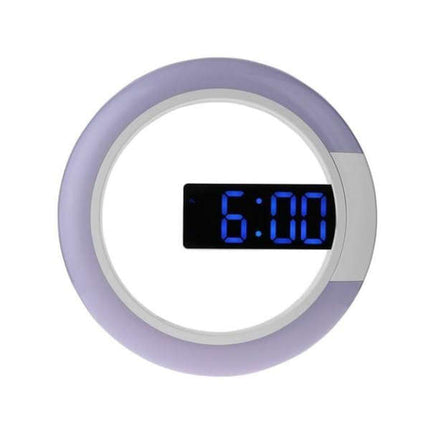 Moderne runde LED Wanduhr Digital