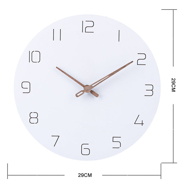 Minimalistische Wanduhr skandinavisches Design