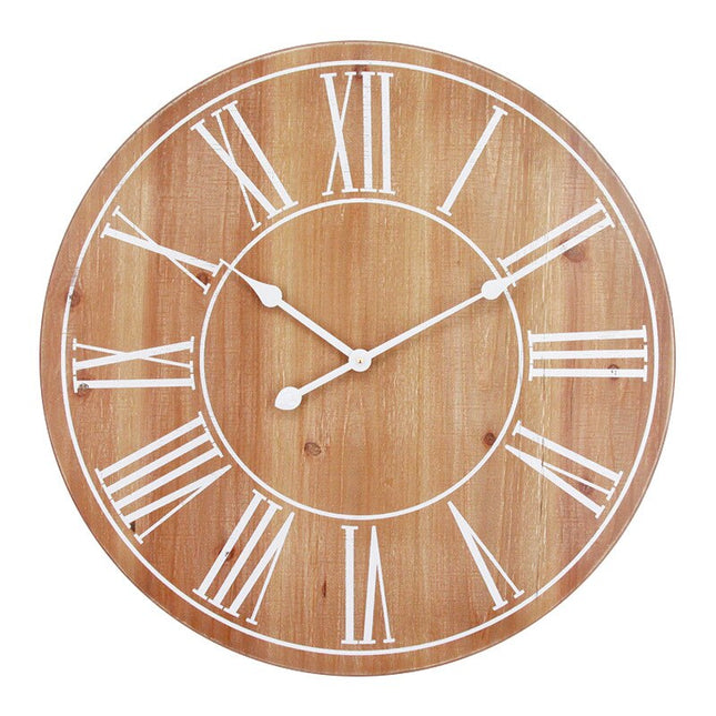 Wanduhr aus Holz im Landhausstil