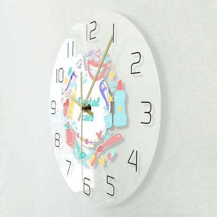 Lustige Wanduhr für die Zahnarztpraxis