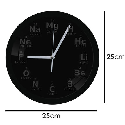 LED Wanduhr Periodensystem der Elemente