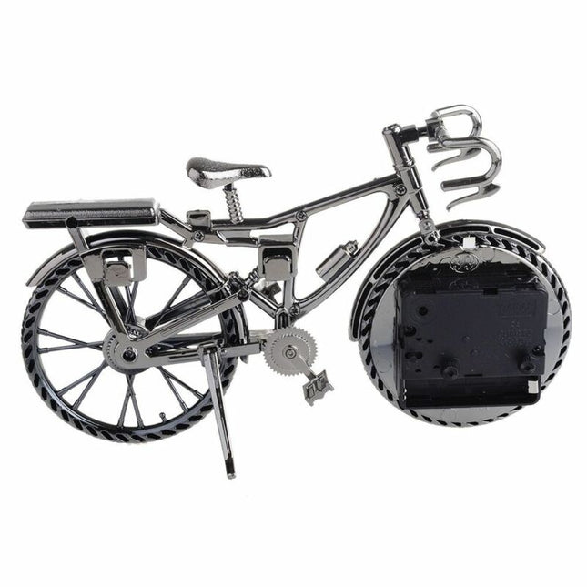 Dekorative Tischuhr in Fahrrad-Form Retro