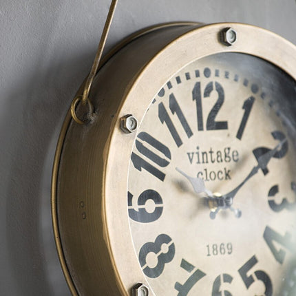 Industrie-Wanduhr zum Aufhängen mit Kette