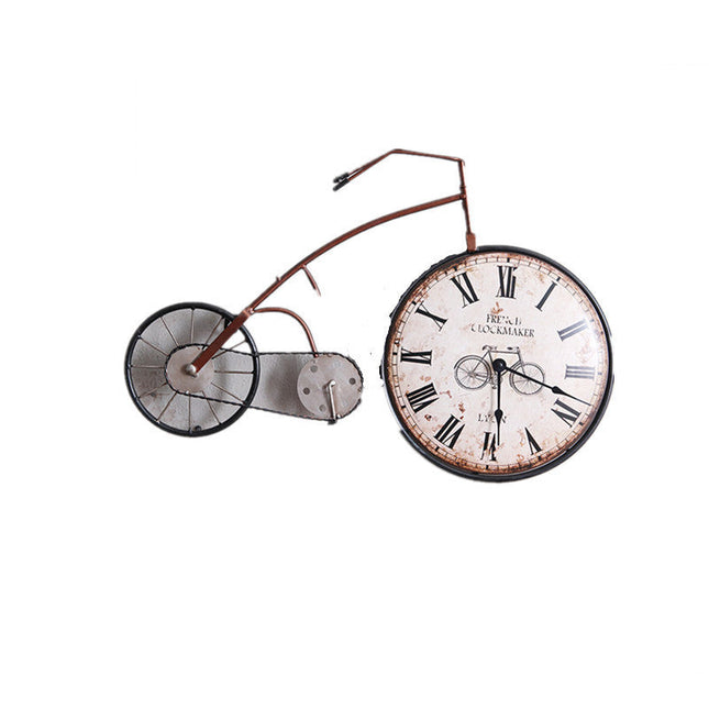 Dekorative Uhr in Fahrrad-Form Vintage