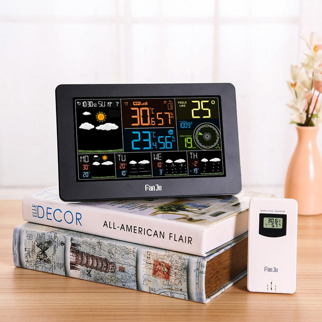 Funkwetterstation mit Wecker und Farbdisplay