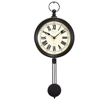 Retro Pendeluhr mit Zahnrädern Steampunk
