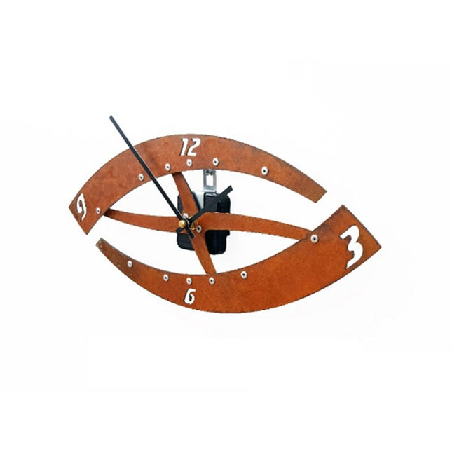 Designer Wanduhr Auge in Rostoptik