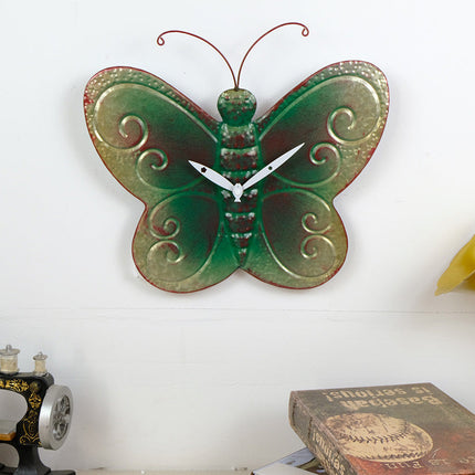 Dekorative Wanduhr in Ahornblatt Form