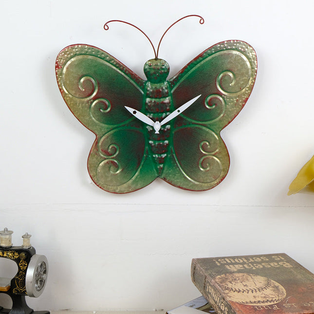 Dekorative Wanduhr in Ahornblatt Form