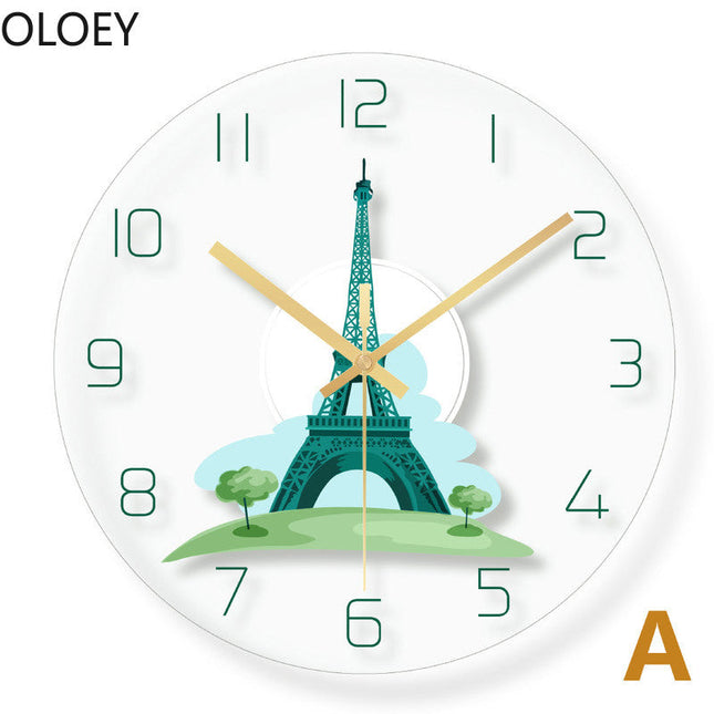 Lustige Kinderzimmer Wanduhr mit Fuchs