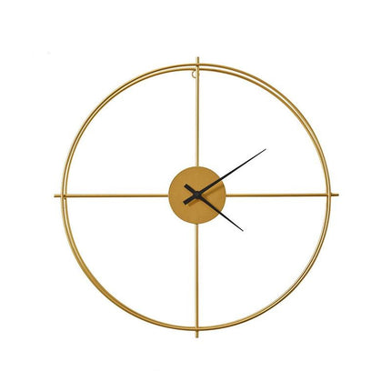 Runde Wanduhr Gold minimalistisches Design