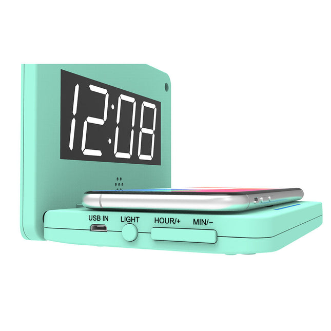 Digitaler Wecker mit kabelloser Ladestation