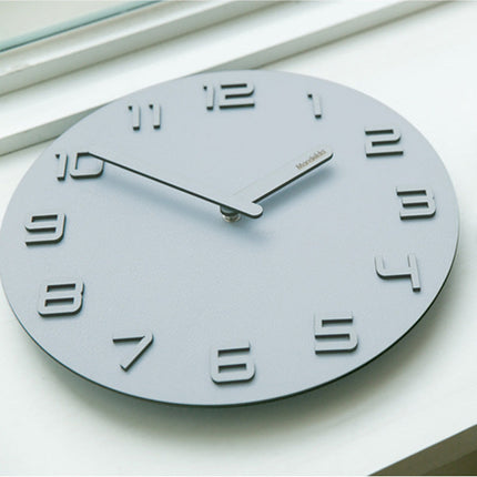 Wanduhr mit 3D Zahlen Design