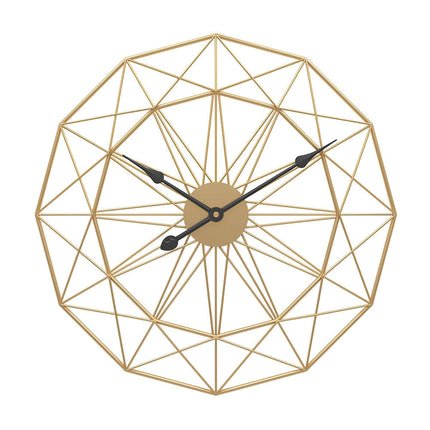 Große geometrische Wanduhr aus Metall
