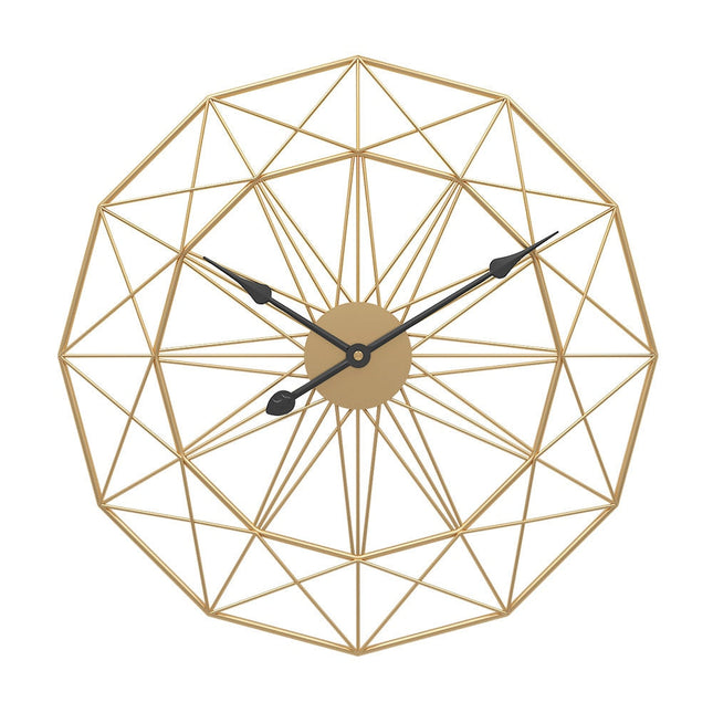 Große geometrische Wanduhr aus Metall