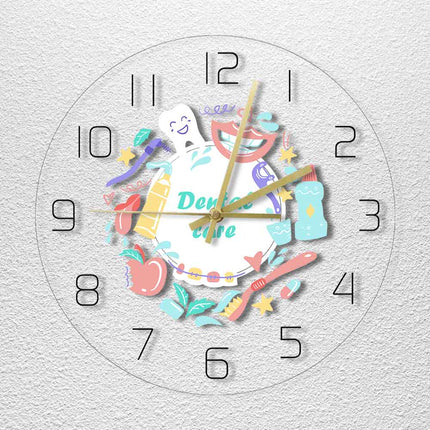 Lustige Wanduhr für die Zahnarztpraxis