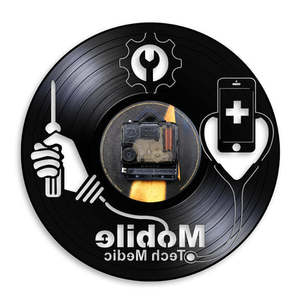 Handy Reparatur Schallplattenuhr für Techniker Geschenk