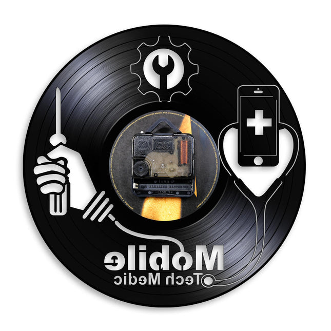 Handy Reparatur Schallplattenuhr für Techniker Geschenk