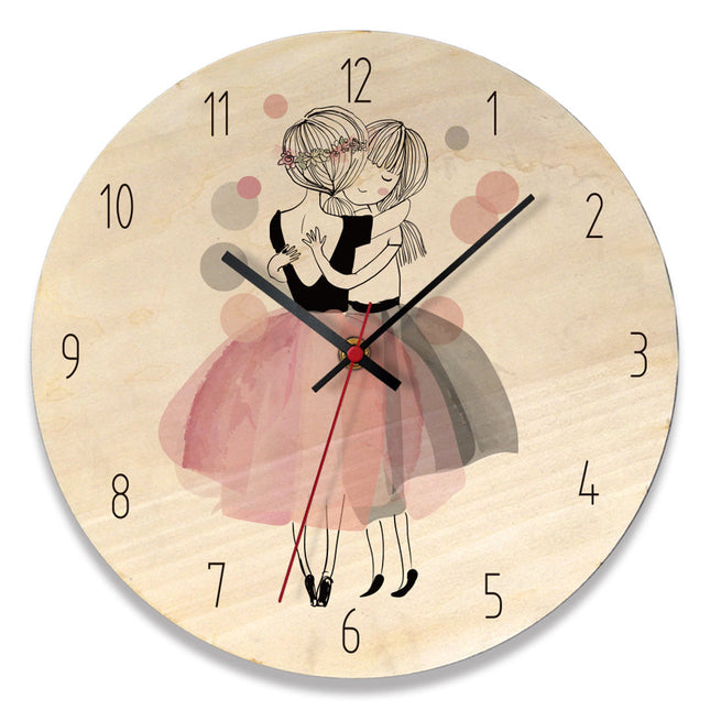 Wanduhr für Mädchenzimmer Ballerina Design