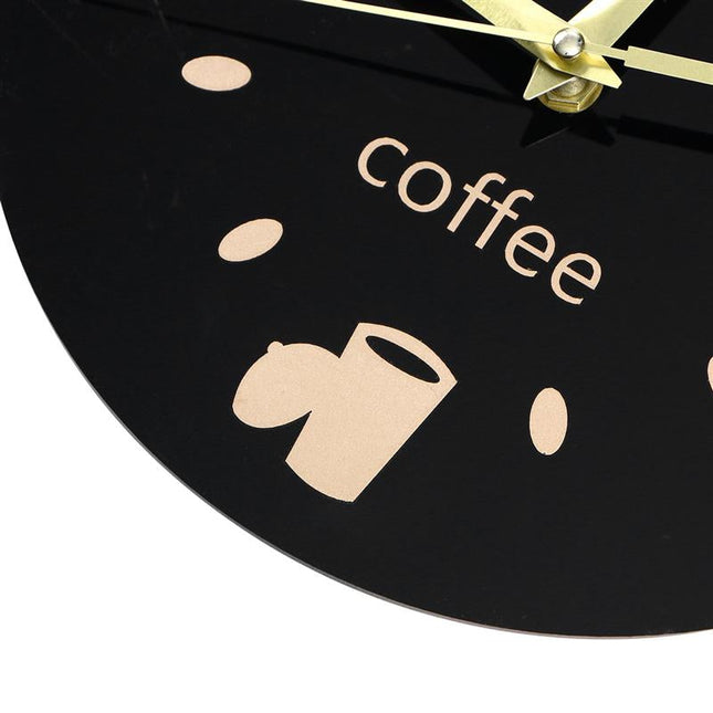 Wanduhr Küche Katze und Kaffee